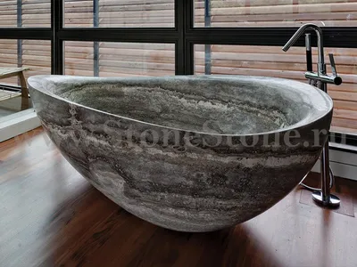 Фото ванны из искусственного камня для ванной комнаты в стиле прованс