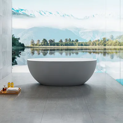 Фото ванны из искусственного камня, чтобы создать впечатляющий интерьер