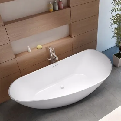 Фотографии ванн из искусственного камня для дизайна ванной комнаты