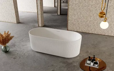 Арт-фото ванны из искусственного камня: вдохновение для дизайна ванной комнаты