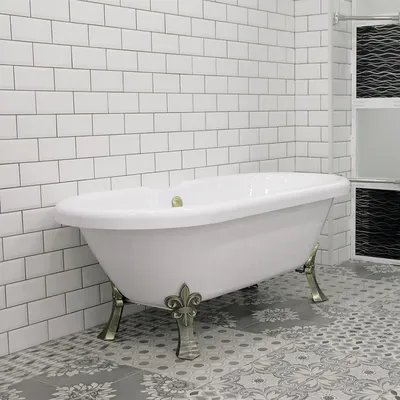 Скачать фото ванной комнаты с ванной на ножках. HD, Full HD, 4K