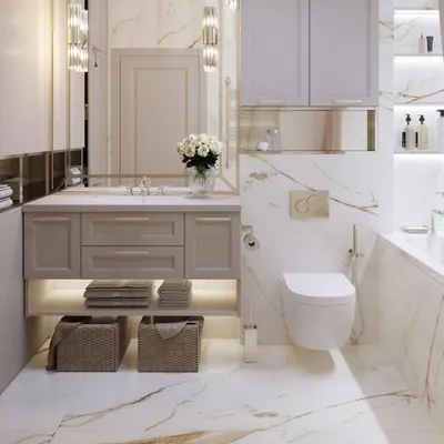 Ванные комнаты классического стиля: фото и вдохновение