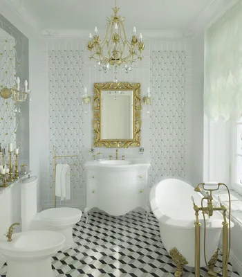 Новые фото ванных комнат классического стиля