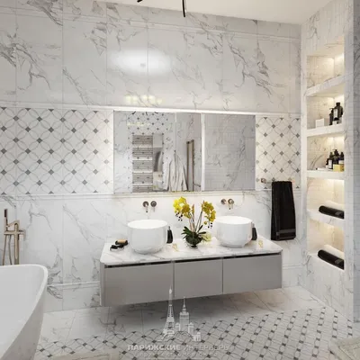 Фотографии классических ванных комнат, чтобы создать уютный интерьер