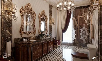 Фотки ванных комнат в классическом стиле
