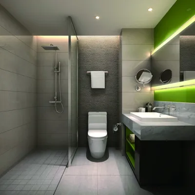 Ванные комнаты в стиле хай тек: фото и элегантность