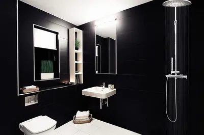 Ванные комнаты в стиле хай тек: фото и индивидуальный дизайн