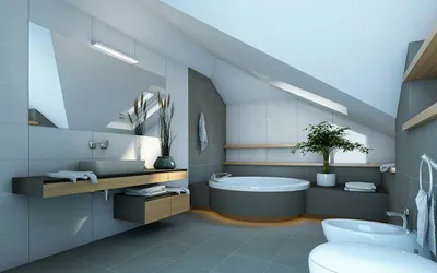 Инновационные идеи для ванных комнат в стиле хай тек