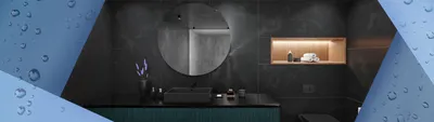 Фото ванных комнат, где хай тек встречается с функциональностью