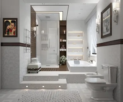Интерьер ванных комнат в стиле хай тек: смелые решения и инновации