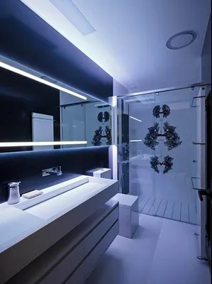 Фотографии ванных комнат, воплощающих дух хай тек стиля