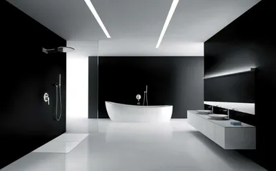 Фотографии ванных комнат в стиле хай тек Full HD