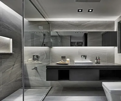 Ванные комнаты в стиле хай тек: фото и стильные решения