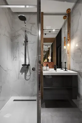Фото ванных комнат в стиле лофт: игра текстур и материалов