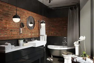 Ванные комнаты в стиле лофт: пространство и свет