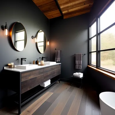 Ванные комнаты в стиле лофт: творческий подход к дизайну