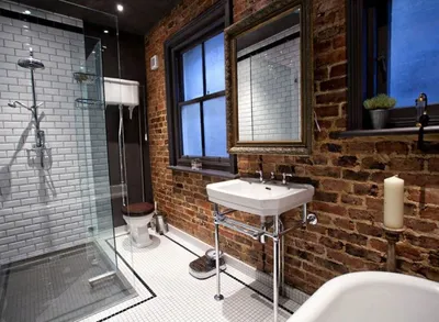 Фото ванных комнат в стиле лофт - Instagram