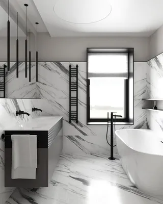 Фотографии ванных комнат с плиткой с эффектом объема