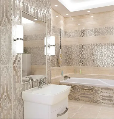 Фотографии ванных комнат с плиткой с разными вариантами укладки