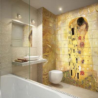 Фото ванных комнат с красивой плиткой