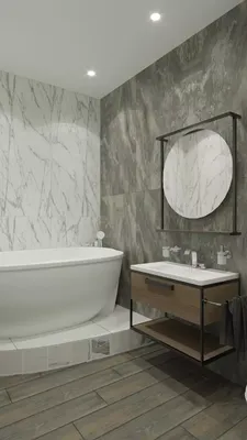 Фотографии ванных комнат с плиткой разных стилей