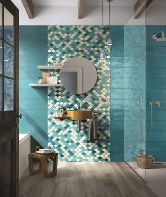 Креативные решения для ванных комнат с плиткой