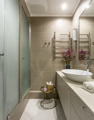 Фотографии ванных комнат с плиткой в скандинавском стиле
