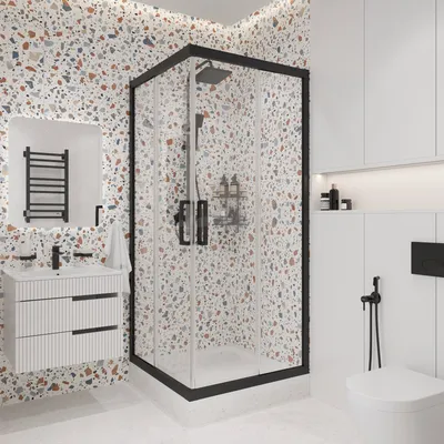 Картинки ванных комнат с душевой кабиной с разными дизайнами