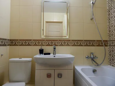Фото ванных комнат в бежевых тонах