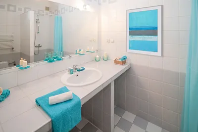 Картинка ванной комнаты в стиле бежевых оттенков