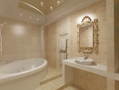 Webp HD фото ванных комнат в бежевых тонах