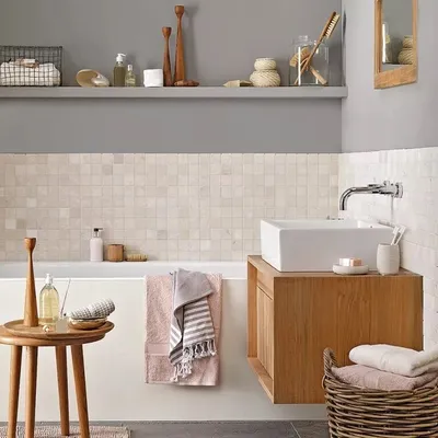 Дизайн ванной комнаты с использованием мрамора: фото примеры