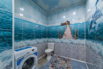 Фотографии ванной комнаты с разными вариантами плитки и отделки стен