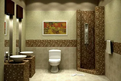 Фото HD укладки кафельной плитки в ванной комнате