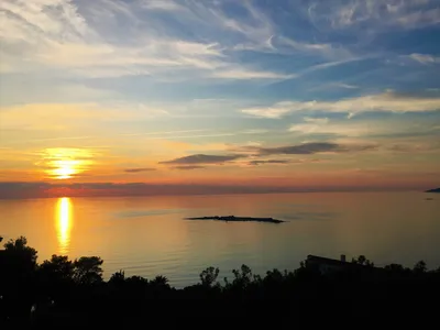 Отражение заката в воде