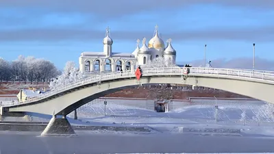 Великий Новгород под белым одеялом: Фотка заснеженных пейзажей