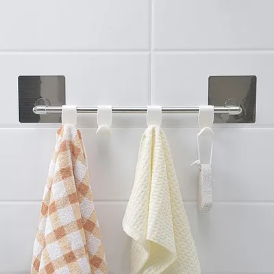 Фотографии ванной комнаты с вешалками в Full HD разрешении