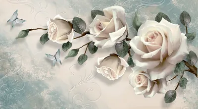 Красивое изображение с веткой розы - скачать в webp формате