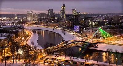 Вильнюс зимой: Изображения города в формате JPG для скачивания