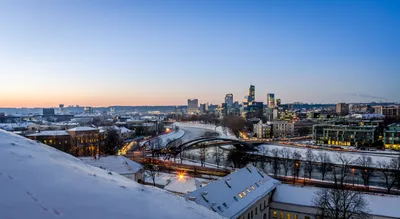 Зимний Вильнюс в фотографиях: Выберите свой размер изображения