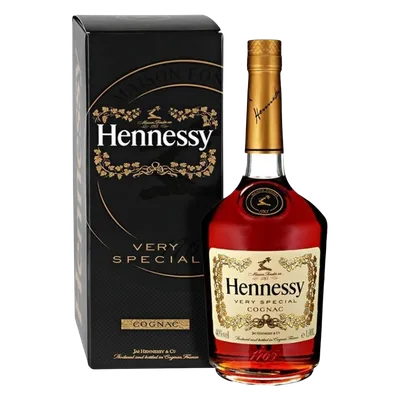 Картинка Виски Hennessy с эффектом пятен краски в PNG