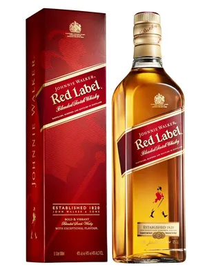 Фото виски red label на белом фоне