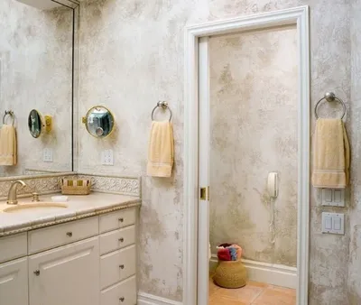 Фото ванной комнаты с влагостойкой штукатуркой: выберите размер изображения