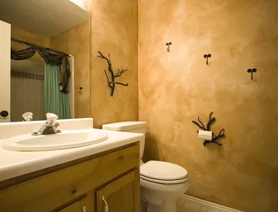 Фото ванной комнаты с влагостойкой штукатуркой: скачать в Full HD