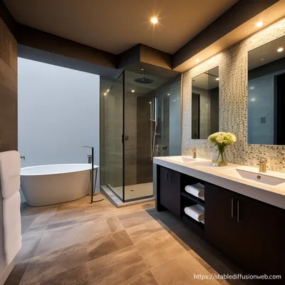 Фото ванной комнаты с влагостойкой штукатуркой: скачать бесплатно в Full HD