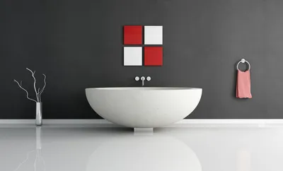 Примеры применения влагостойкой штукатурки в дизайне ванной комнаты