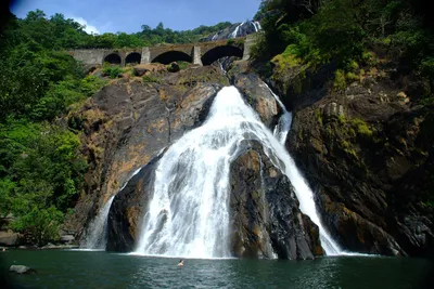 Водопад дудхсагар  фото