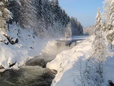 Ледяные игры природы: Зимний Водопад Кивач на ваш выбор