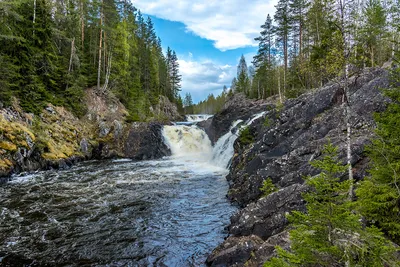 Водопад Кивач: красивые картинки для украшения вашего сайта 