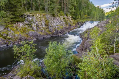 Мощь и великолепие Водопада Кивач на картинке